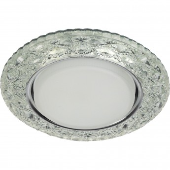 Светильник ЭРА DK LD24 SL/WH декор cо светодиодной подсветкой Gx53 прозрачный Светильник ЭРА DK LD24 SL/WH декор cо светодиодной подсветкой Gx53 прозрачный