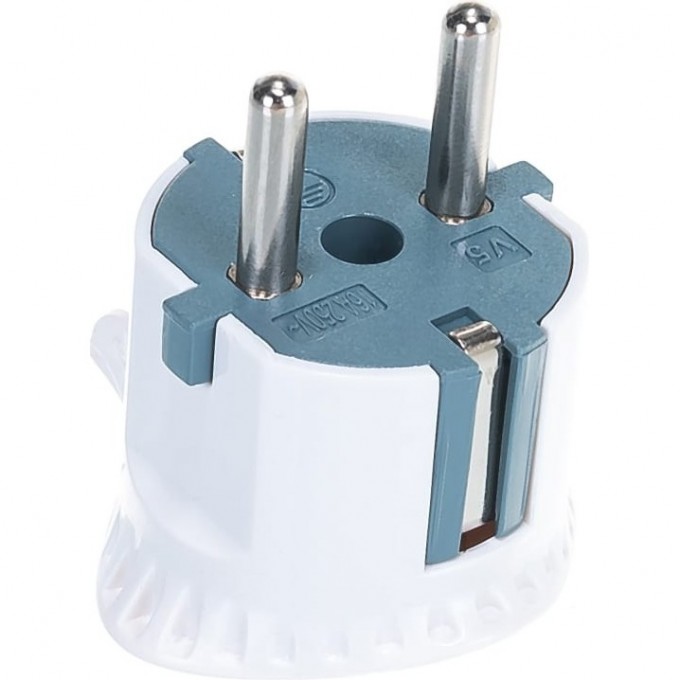 Вилка плоская ЭРА V5 c/з 16A прямой ввод белая B0019192 Вилка плоская ЭРА V5 c/з 16A прямой ввод белая B0019192