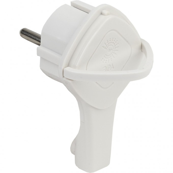 Вилка ультраплоская ЭРА V5(U) c/з 16A с кольцом белая B0026331 Вилка ультраплоская ЭРА V5(U) c/з 16A с кольцом белая B0026331