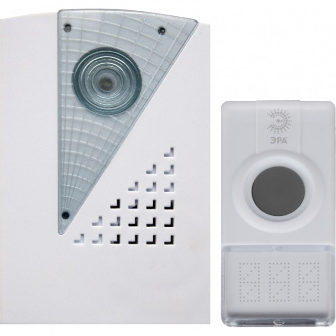 Звонок дверной ЭРА C41 беспроводной белый 32 мелодии B0018492 Звонок дверной ЭРА C41 беспроводной белый 32 мелодии B0018492