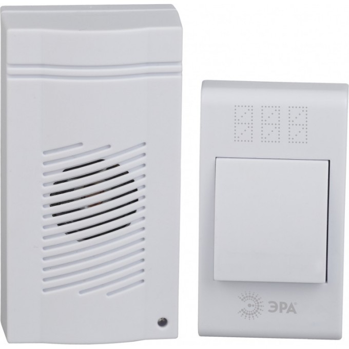 Звонок дверной ЭРА C51 беспроводной белый 32 мелодии B0018092 Звонок дверной ЭРА C51 беспроводной белый 32 мелодии B0018092